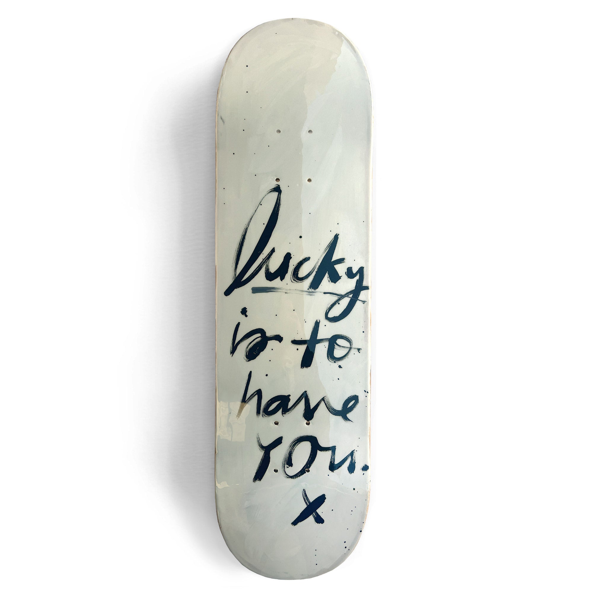 LUCKY (WHITE) Skateboard