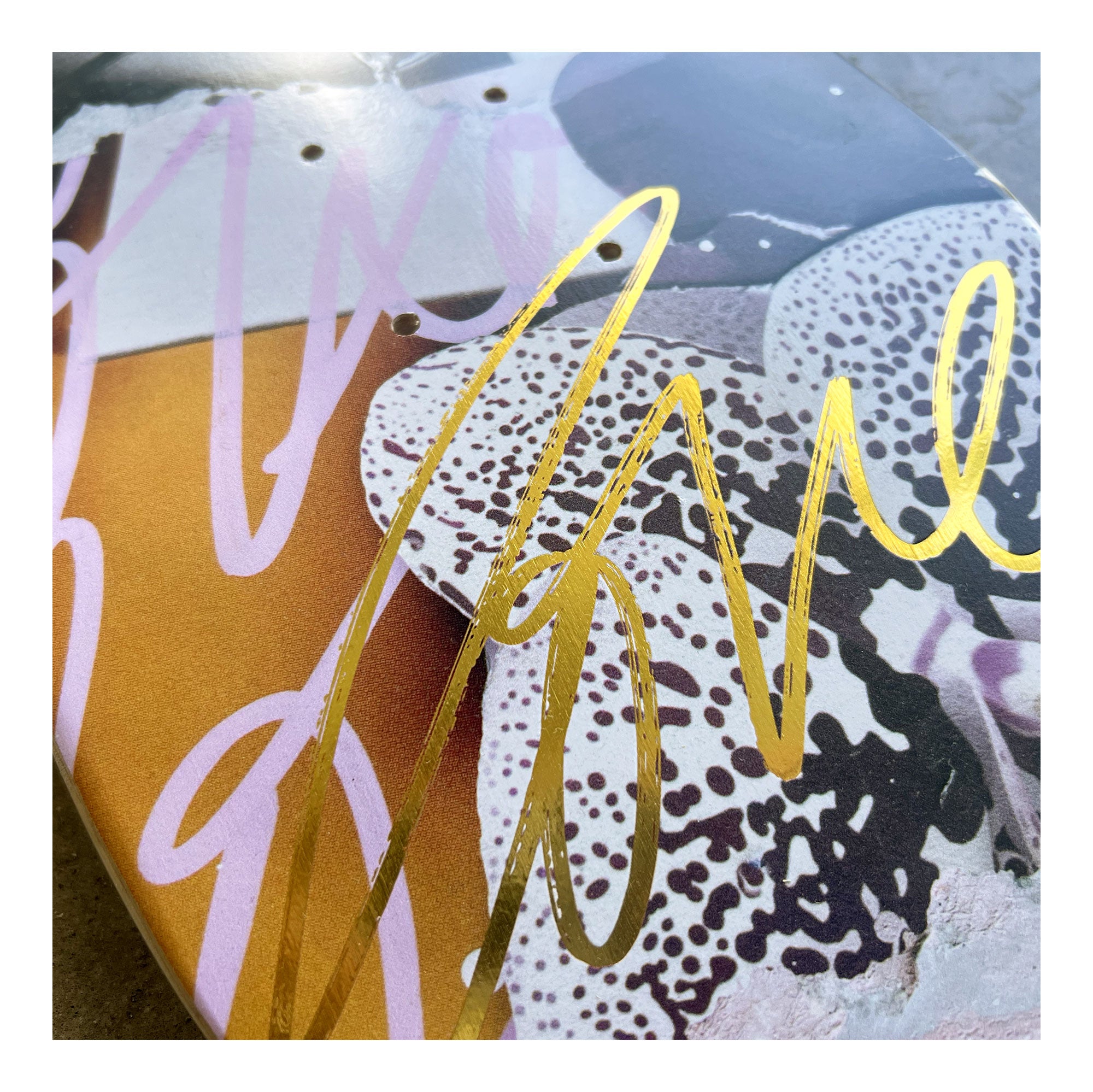 YOUR LOVE IS GOLDEN SKATEBOARD