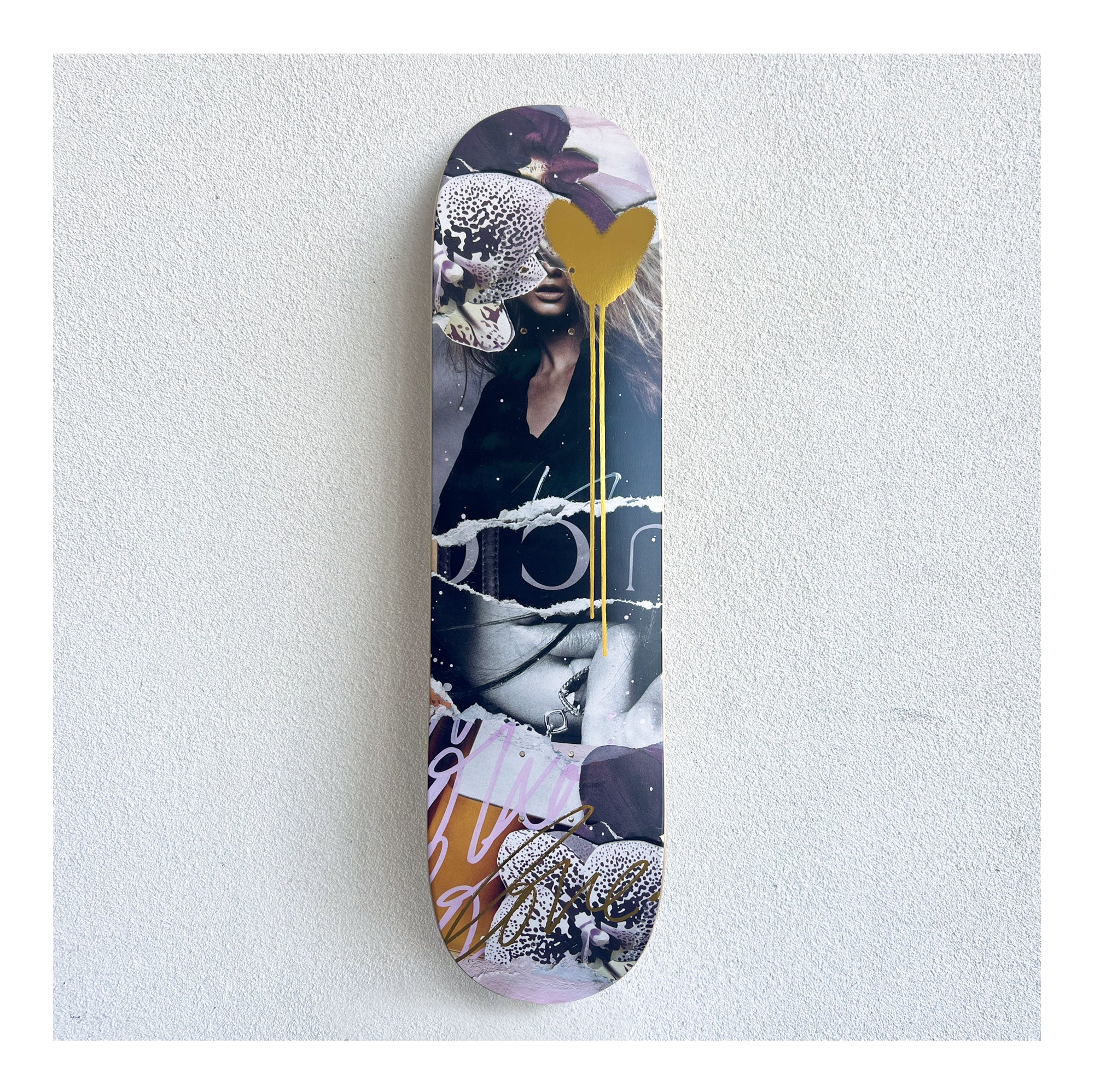YOUR LOVE IS GOLDEN SKATEBOARD