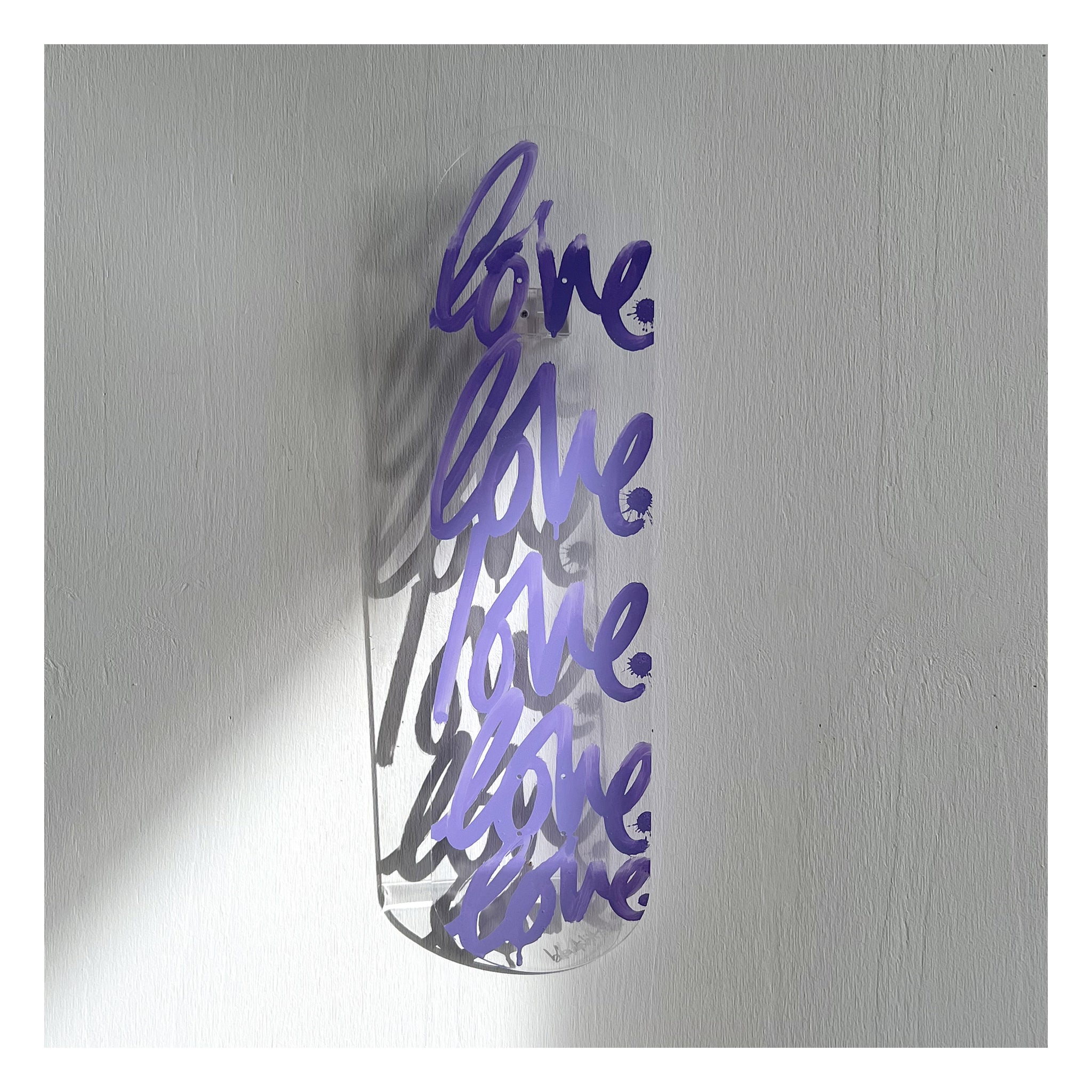 "LOVE" ACRYLIC SKATEBOARD