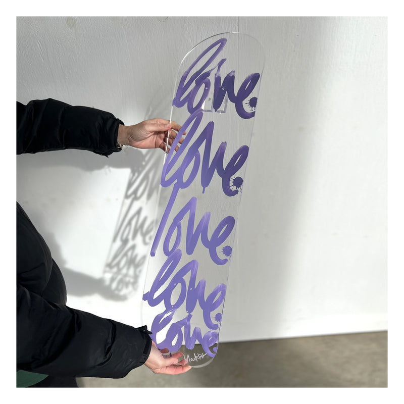 "LOVE" ACRYLIC SKATEBOARD