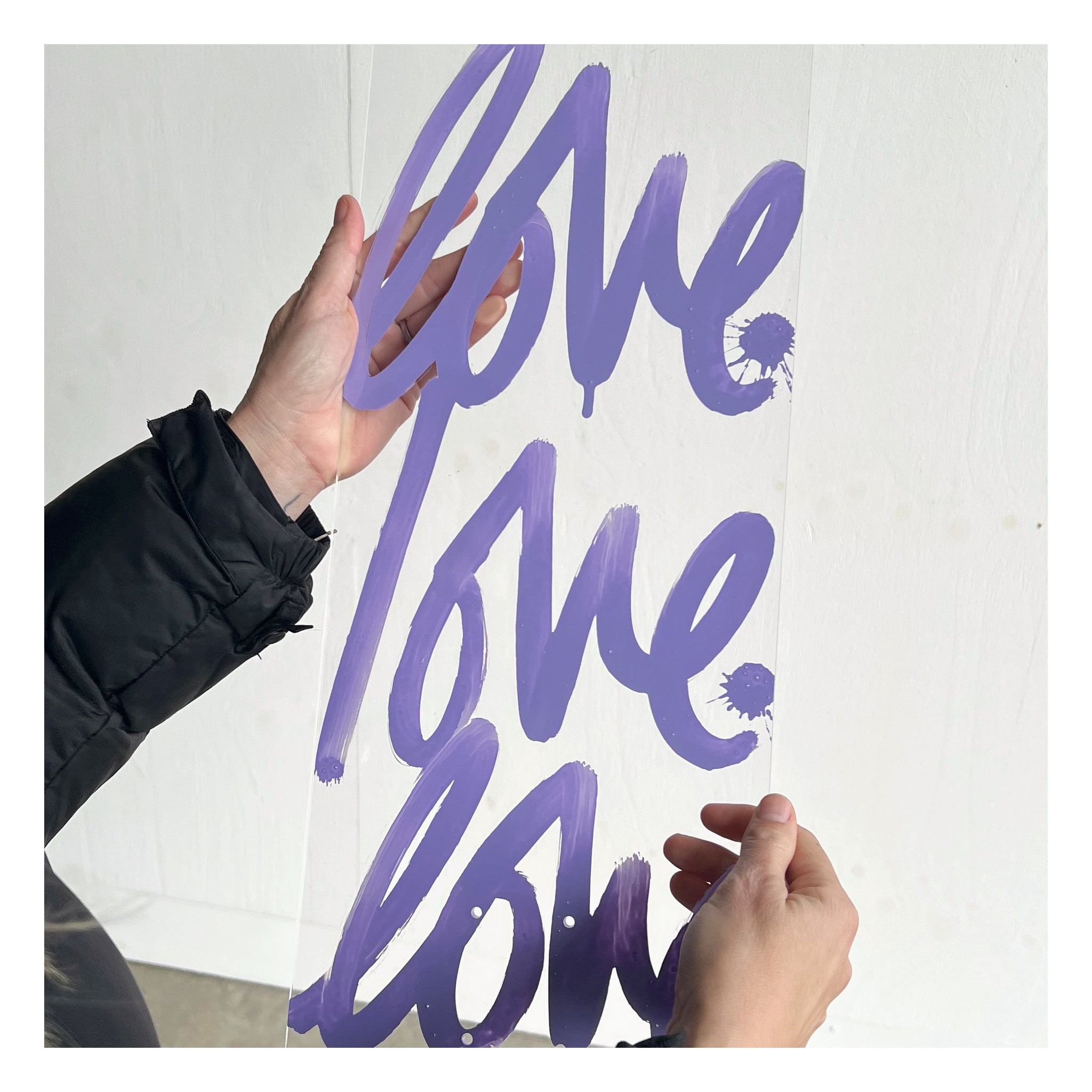 "LOVE" ACRYLIC SKATEBOARD