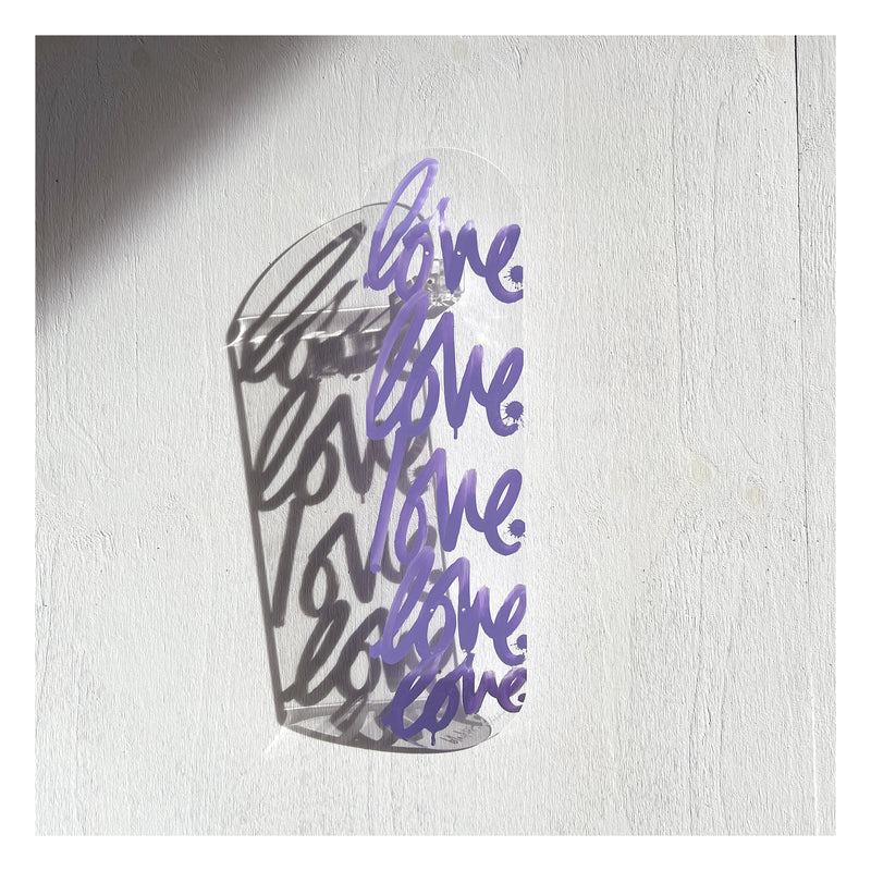 "LOVE" ACRYLIC SKATEBOARD