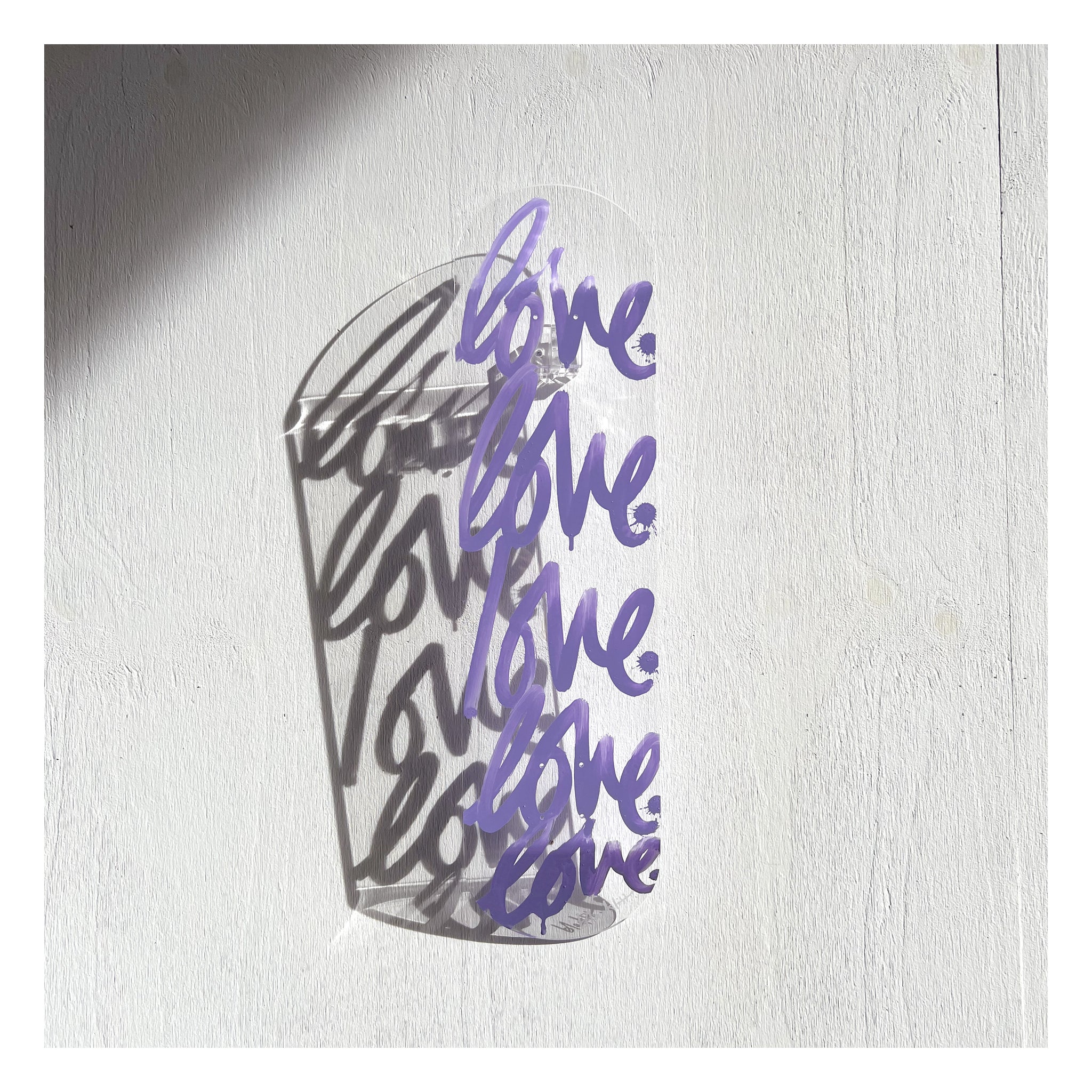 "LOVE" ACRYLIC SKATEBOARD